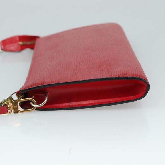 Louis Vuitton Pochette Accessoire Red Leather Clutch Bag (Pre-Owned) - Picture 4 of 16
